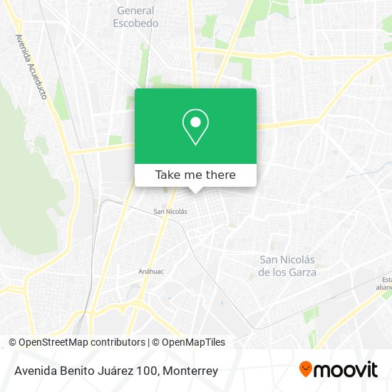 Avenida Benito Juárez 100 map