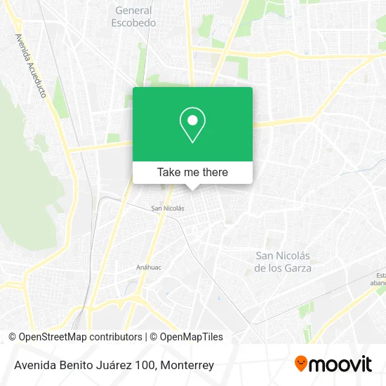 Avenida Benito Juárez 100 map