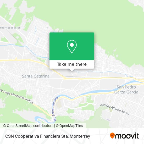 Mapa de CSN Cooperativa Financiera Sta