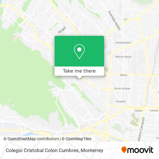 Colegio Cristobal Colon Cumbres map
