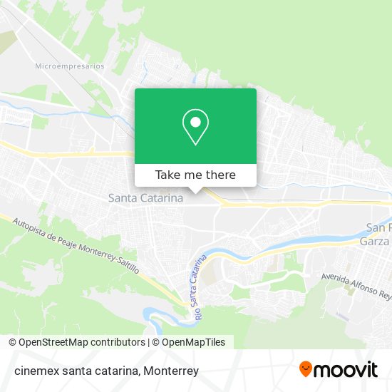 cinemex  santa catarina map