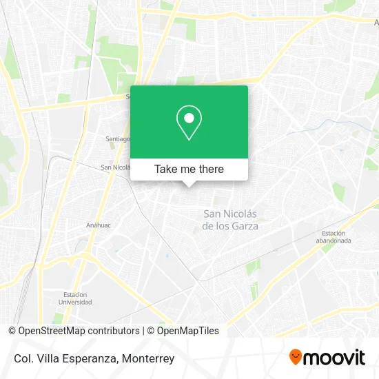 Mapa de Col. Villa Esperanza