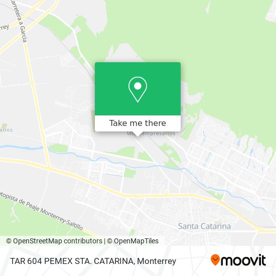 TAR 604 PEMEX STA. CATARINA map