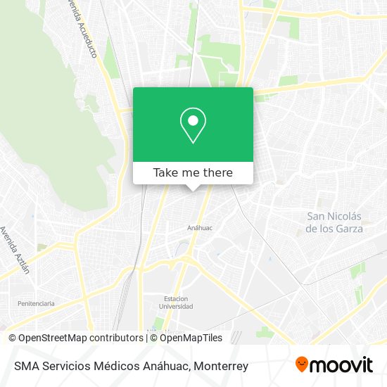 SMA Servicios Médicos Anáhuac map