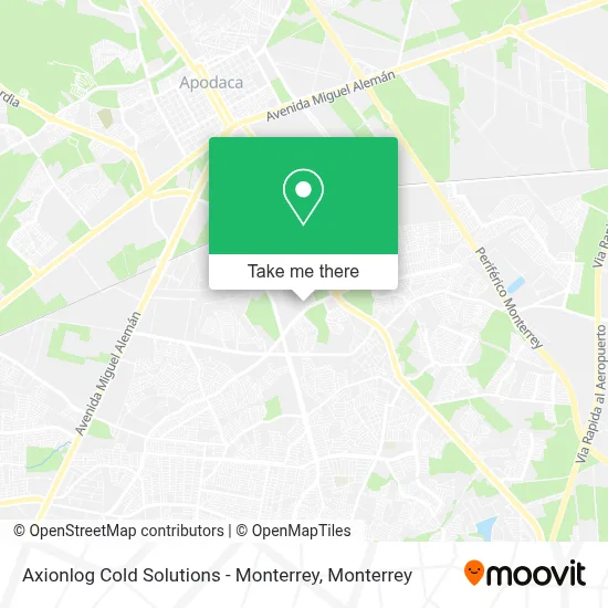 Axionlog Cold Solutions - Monterrey map