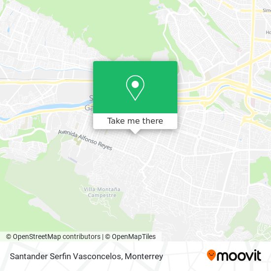 Santander Serfin Vasconcelos map