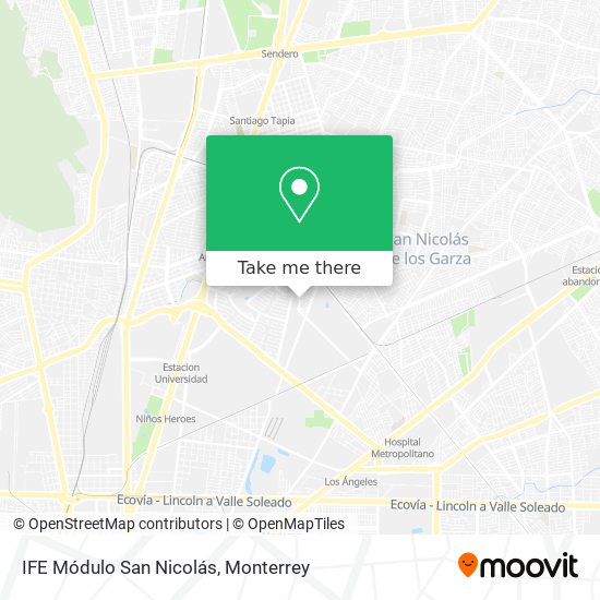 IFE Módulo San Nicolás map