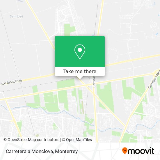 Carretera a Monclova map