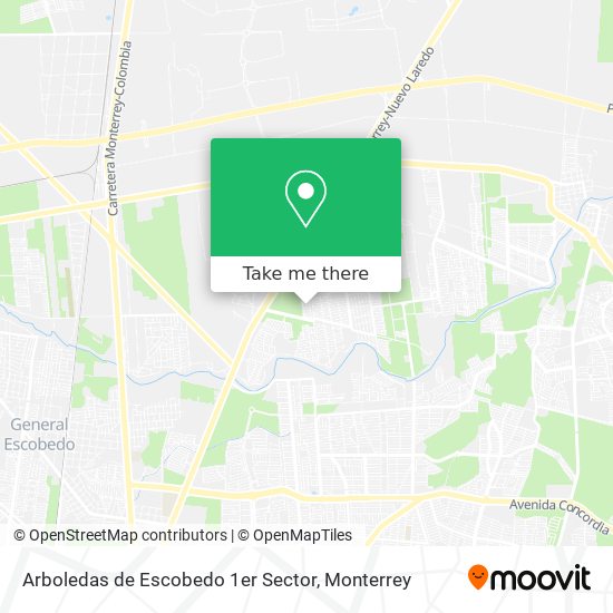 Mapa de Arboledas de Escobedo 1er Sector