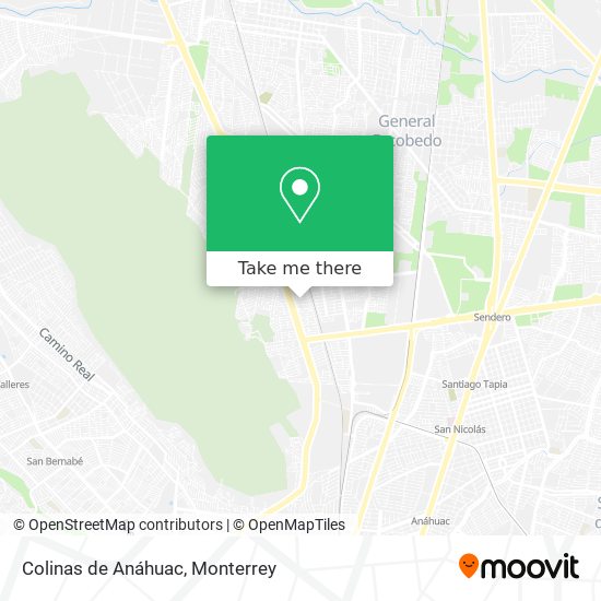 Mapa de Colinas de Anáhuac