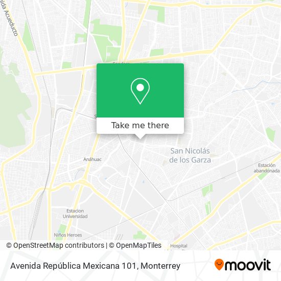 Avenida República Mexicana 101 map