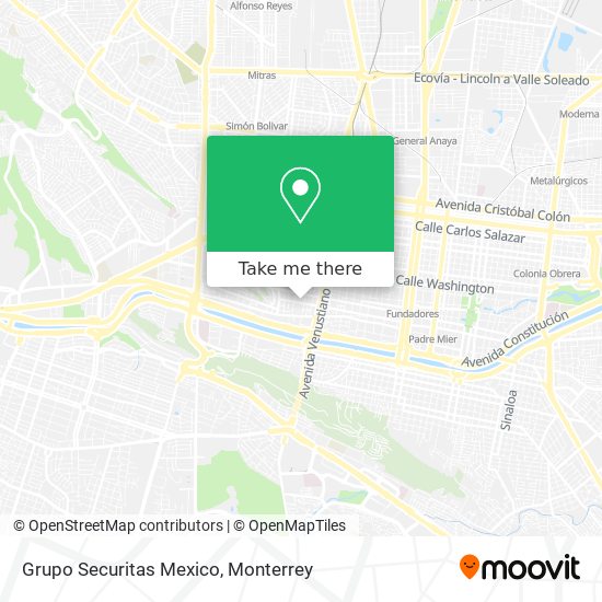 Grupo Securitas Mexico map