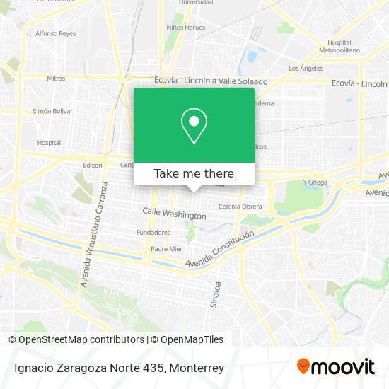 Mapa de Ignacio Zaragoza Norte 435
