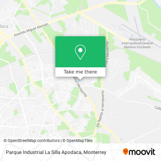 Parque Industrial La Silla Apodaca map