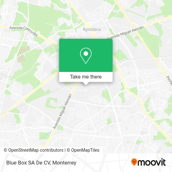 Blue Box SA De CV map