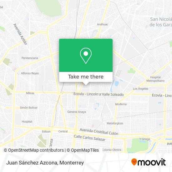 Juan Sánchez Azcona map