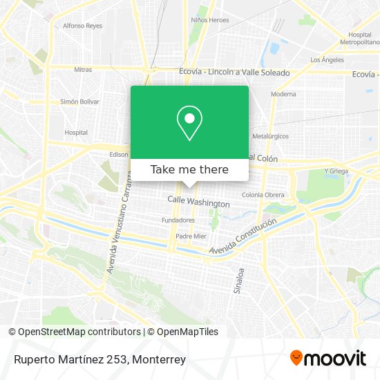 Ruperto Martínez 253 map