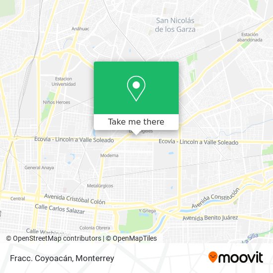 Mapa de Fracc. Coyoacán