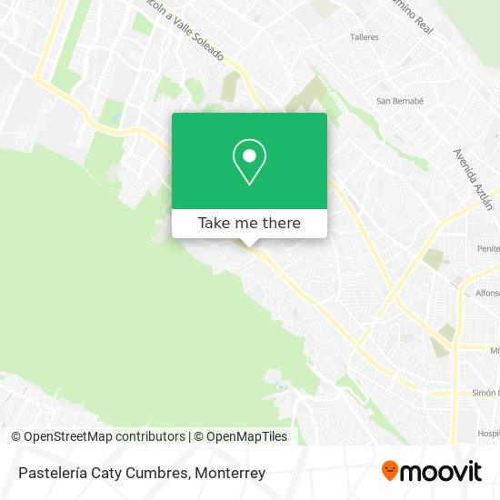 How to get to Pastelería Caty Cumbres in Monterrey by Bus?
