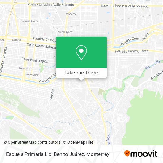 Mapa de Escuela Primaria Lic. Benito Juárez