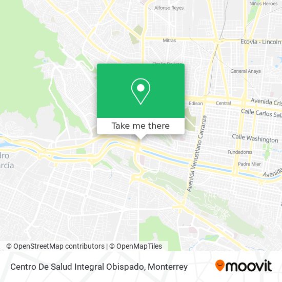 Centro De Salud Integral Obispado map