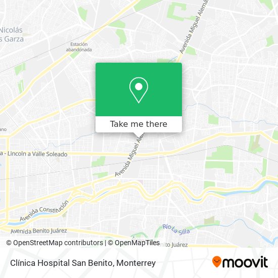 Clínica Hospital San Benito map