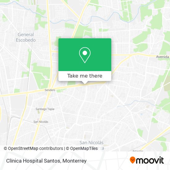 Clínica Hospital Santos map
