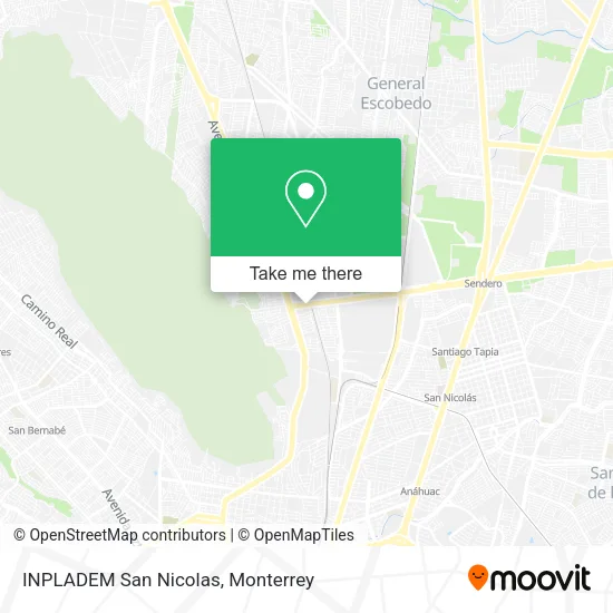 Mapa de INPLADEM San Nicolas