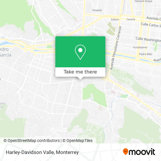Harley-Davidson Valle map