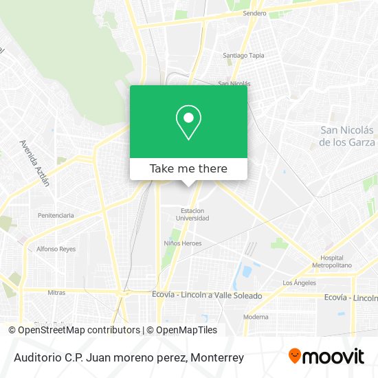 Auditorio C.P. Juan moreno perez map