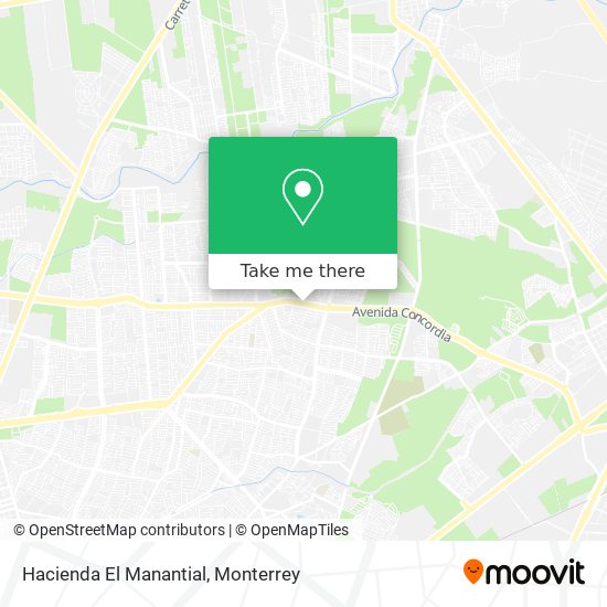 Hacienda El Manantial map