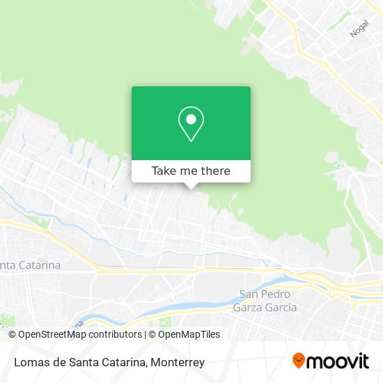 Lomas de Santa Catarina map