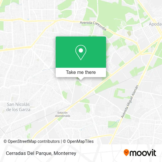 Mapa de Cerradas Del Parque