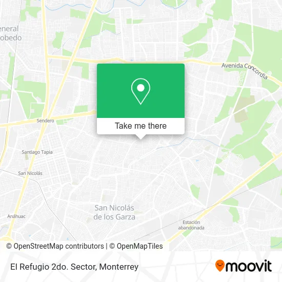 El Refugio 2do. Sector map