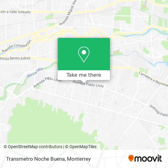 Transmetro Noche Buena map