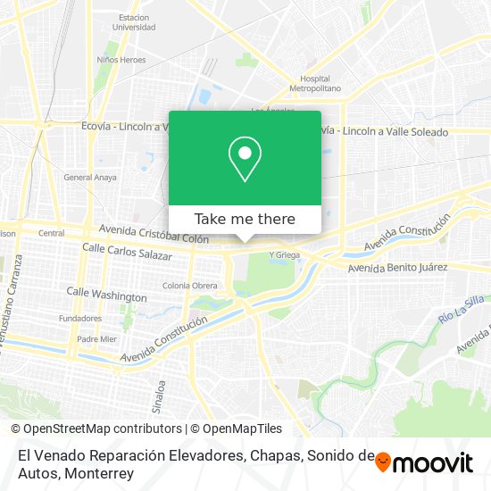 Mapa de El Venado Reparación Elevadores, Chapas, Sonido de Autos