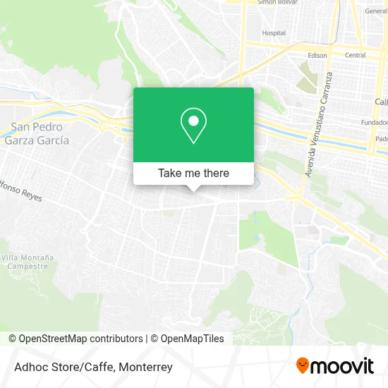 Adhoc Store/Caffe map