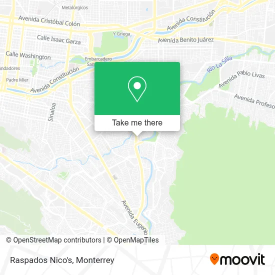 Raspados Nico's map