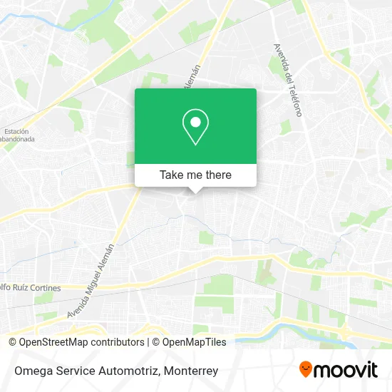 Omega Service Automotriz map