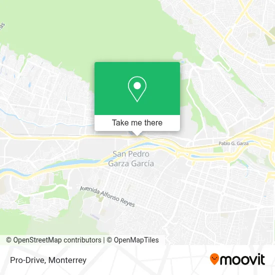 Pro-Drive map