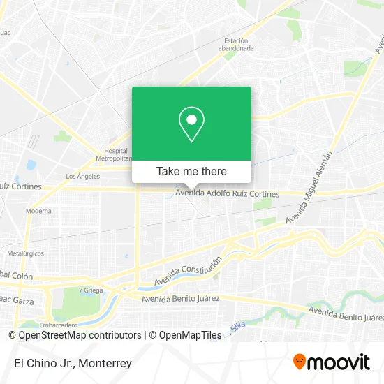 El Chino Jr. map