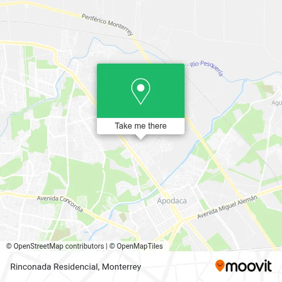 Rinconada Residencial map