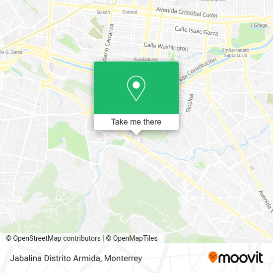 Jabalina Distrito Armida map