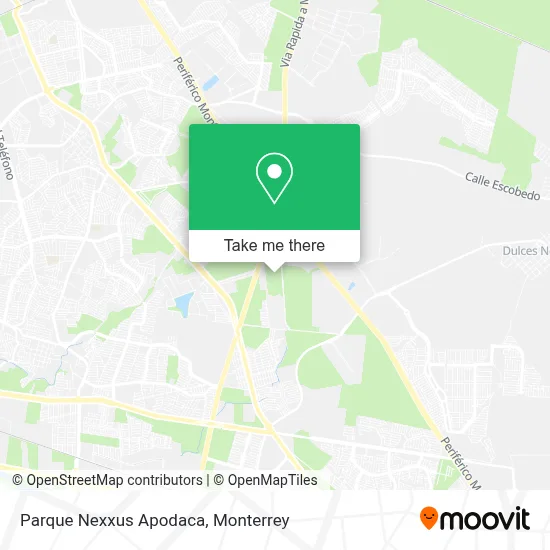 Parque Nexxus Apodaca map