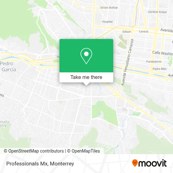 Professionals Mx map