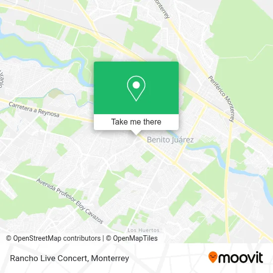 Rancho Live Concert map