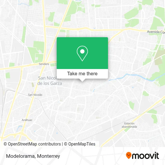 Modelorama map