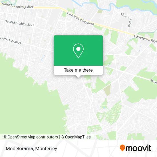 Modelorama map