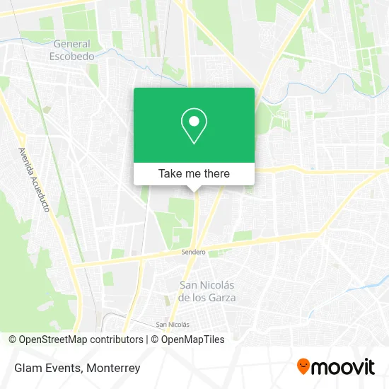 Glam Events map