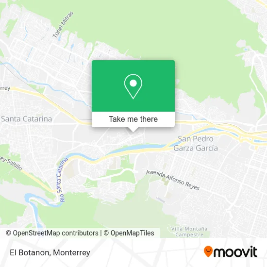 El Botanon map